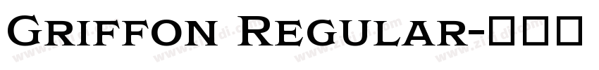 Griffon Regular字体转换